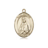14kt Solid Gold St. Martha Patron Saint Medal Pendant 3/4 x 1/2 inches Handcrafted by Bliss