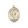 14kt Solid Gold St. Philomena Medal Pendant 3/4 inch by 1/2 inch handcrafted by Bliss Manufacturing USA