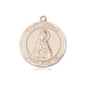 14kt Solid Gold St. Monica Patron Saint Medal Pendant 3/4 x 5/8 inch handcrafted by Bliss USA