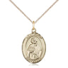 14kt Gold Filled St. Philip the Apostle Patron Saint Medal Necklace 3/4 x 1/2 inches on 18 inch chain by Bliss