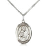 Sterling Silver St. Philip the Apostle Patron Saint Medal Necklace 3/4 x 1/2 inches on 18 inch chain by Bliss