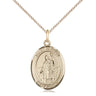 14kt Gold Filled St. Patrick Patron Saint Medal Necklace 3/4 x 1/2 inches on 18 inch chain by Bliss