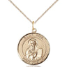 14kt gold filled St. Paul the Apostle patron saint medal necklace, 3/4 x 5/8 inches, 18-inch chain, Bliss Manufacturing