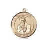 14kt solid gold St. Paul the Apostle medal pendant, 3/4 x 5/8 inches, handcrafted by Bliss USA