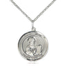 Sterling silver St. Paul the Apostle patron saint medal necklace, 3/4 x 5/8 inches, 18-inch chain, Bliss Manufacturing