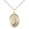 14kt Gold Filled St. Peter the Apostle Patron Saint Medal Necklace 3/4 x 1/2 inch with 18 inch chain by Bliss