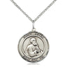 Sterling Silver St. Peter the Apostle Patron Saint Medal Necklace 3/4 x 5/8 inch with 18 inch chain by Bliss Manufacturing