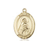 14kt Solid Gold St. Rita of Cascia Medal Pendant 3/4 x 1/2 inches handcrafted by Bliss Manufacturing USA