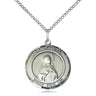 Sterling Silver St. Rita of Cascia Catholic patron saint medal necklace 3/4 x 5/8 inches on 18 inch chain by Bliss