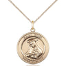 14kt Gold Filled St. Rose of Lima Catholic patron saint medal necklace 3/4 x 5/8 inches on 18 inch chain by Bliss