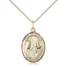 14kt Gold Filled Our Lady Star of the Sea Medal Necklace 3/4 inch 18 inch Chain Bliss