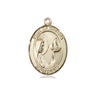 14kt solid gold Our Lady Star of the Sea Stella Maris medal pendant 3/4 inch by 1/2 inch handcrafted by Bliss