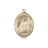 14kt Solid Gold St. Edith Stein Patron Saint Medal Pendant 3/4 x 1/2 inch Bliss Manufacturing