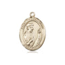 14kt Solid Gold St. Thomas More patron saint medal pendant, 3/4 x 1/2 inches, handcrafted by Bliss Manufacturing