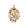 14kt Solid Gold San Juan de Dios Patron Saint Medal Pendant 3/4 x 1/2 inch by Bliss Manufacturing