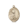 14kt Solid Gold St. Pio of Pietrelcina patron saint medal pendant 3/4 inch by Bliss Manufacturing