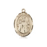 14kt Solid Gold Maria Stein Catholic Medal Pendant 3/4 x 1/2 inch handcrafted by Bliss USA