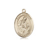 14kt Solid Gold St. Ambrose Medal Pendant 3/4 x 1/2 inch handcrafted by Bliss Manufacturing USA
