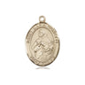 14kt Solid Gold St. Maria Goretti Patron Saint Medal Pendant 3/4 x 1/2 inch by Bliss USA