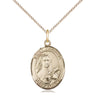 14kt Gold Filled St. Therese of Lisieux Patron Saint Medal Necklace 3/4 inch by Bliss