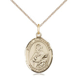 14kt Gold Filled St. Alexandra Patron Saint Medal Necklace 3/4 x 1/2 inch on 18 inch Chain by Bliss