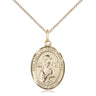 14kt Gold Filled Our Lady of Perpetual Help Medal Necklace 3/4 x 1/2 inch on 18 inch chain by Bliss