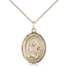14kt Gold Filled St. Madeline Sophie Barat Patron Saint Medal Necklace 3/4 x 1/2 inch with 18 inch Chain by Bliss
