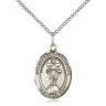 Sterling Silver Our Lady of All Nations Medal Necklace 3/4 inch by 1/2 inch with 18 inch chain by Bliss