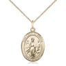 14kt Gold Filled Our Lady of Knock Catholic Medal Necklace 3/4 x 1/2 inch with 18 inch Chain by Bliss