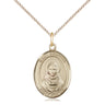 14kt Gold Filled St. Rebecca Patron Saint Medal Necklace 3/4 x 1/2 inch on 18 inch Chain by Bliss