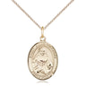Gold Filled St. Julia Billiart Patron Saint Medal Necklace 3/4 x 1/2 inches on 18 inch Chain by Bliss Manufacturing