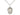 Sterling silver Our Lady of Africa medal necklace, 3/4 inch medal with 18 inch curb chain, by Bliss