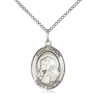 Sterling Silver St. Bruno patron saint medal necklace with 3/4 inch pendant on 18 inch chain by Bliss