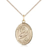 14kt Gold Filled St. Perpetua Patron Saint Medal Necklace 3/4 x 1/2 with 18 inch Chain by Bliss