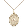 Gold Filled St. Remigius of Reims Patron Saint Medal Necklace, 3/4 x 1/2 inch pendant with 18 inch chain, by Bliss