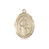 14kt Solid Gold Blessed Caroline Gerhardinger patron saint medal pendant by Bliss Manufacturing