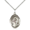 Sterling Silver Blessed Caroline Gerhardinger patron saint medal necklace with 18 inch chain by Bliss