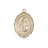14kt solid gold Blessed Karolina Kozkowna patron saint medal pendant 3/4 inch by Bliss Manufacturing