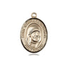 14kt Solid Gold Blessed Teresa of Calcutta patron saint medal pendant 3/4 inch by 1/2 inch by Bliss