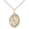 14kt Gold Filled St. Margaret of Cortona Medal Necklace 3/4 x 1/2 inch with 18 inch Chain by Bliss