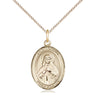 14kt Gold Filled St. Olivia Patron Saint Medal Necklace 3/4 inch by 1/2 inch with 18 inch Chain by Bliss