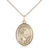 14kt gold filled St. Amelia patron saint medal necklace 3/4 inch with 18 inch chain by Bliss