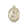 14kt solid gold St. Malachy O'More medal pendant 3/4 x 1/2 inch handcrafted by Bliss Manufacturing
