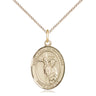 14kt Gold Filled St. Paul of the Cross patron saint medal necklace with 18 inch chain, handcrafted by Bliss