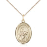 14kt Gold Filled St. Gianna Beretta Molla Patron Saint Medal Necklace 3/4 x 1/2 inch on 18 inch Chain by Bliss