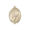 14kt Solid Gold St. Gianna Molla Patron Saint Medal Pendant 3/4 x 1/2 inches by Bliss Manufacturing