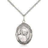 Sterling Silver St. Edmund Campion Medium Patron Saint Medal Necklace 3/4 x 1/2 inch on 18 inch Chain by Bliss