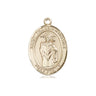 14kt solid gold St. Thomas A Becket patron saint medal pendant 3/4 x 1/2 by Bliss Manufacturing USA