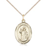 14kt Gold Filled St. John of Capistrano Medal Necklace with 18 inch chain, patron saint of jurists, handcrafted by Bliss
