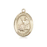 14kt solid gold St. John Licci patron saint medal pendant 3/4 inch by 1/2 inch handcrafted by Bliss